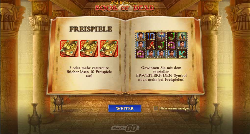 100 freispiele ohne einzahlung book of dead