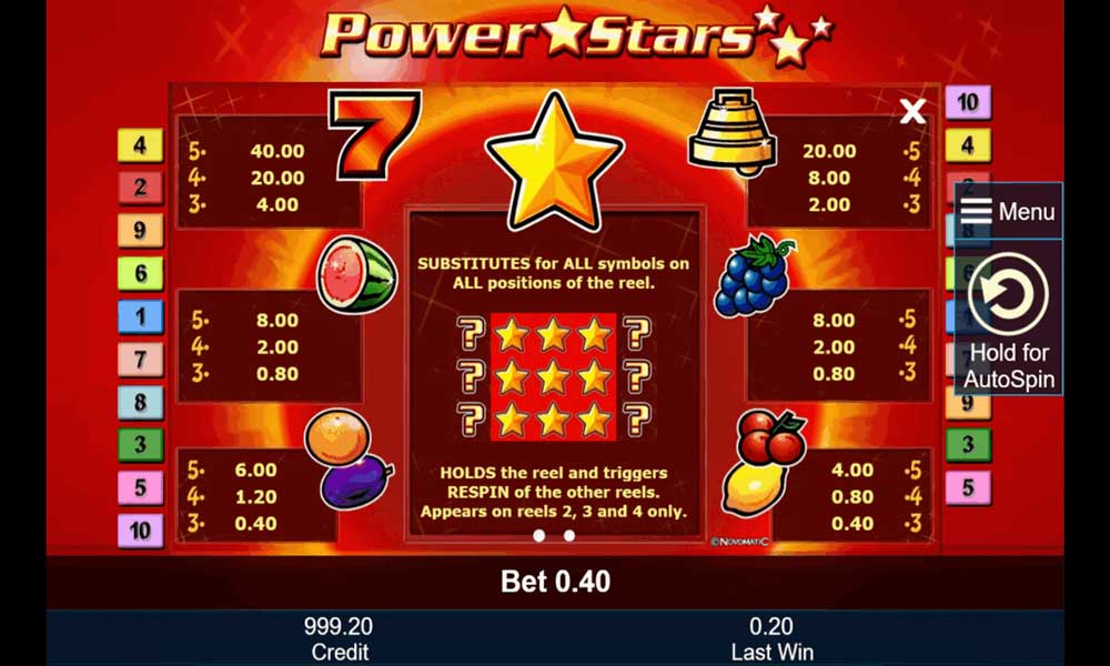 power stars free slot